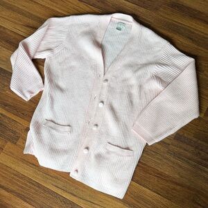 Women's Pink Cardigan Sweater